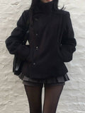 Asymmetric Fencing Peacoat