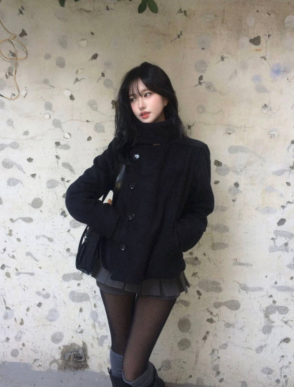 Asymmetric Fencing Peacoat