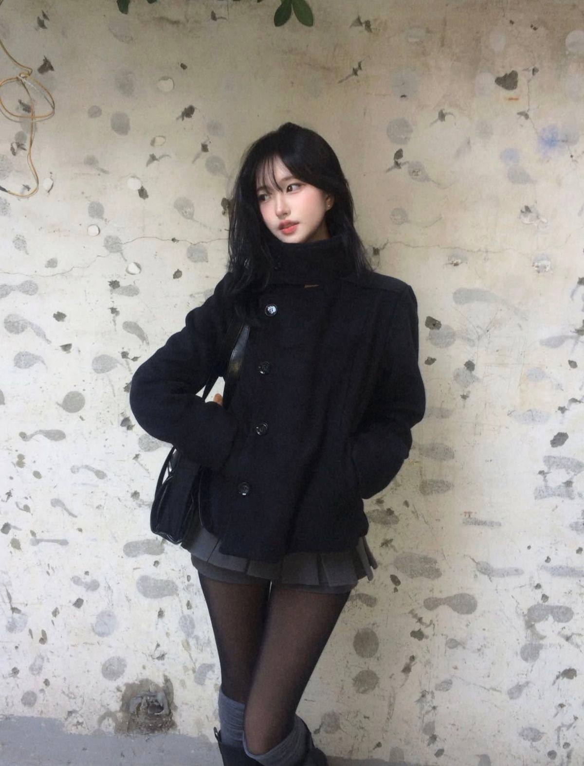Asymmetric Fencing Peacoat